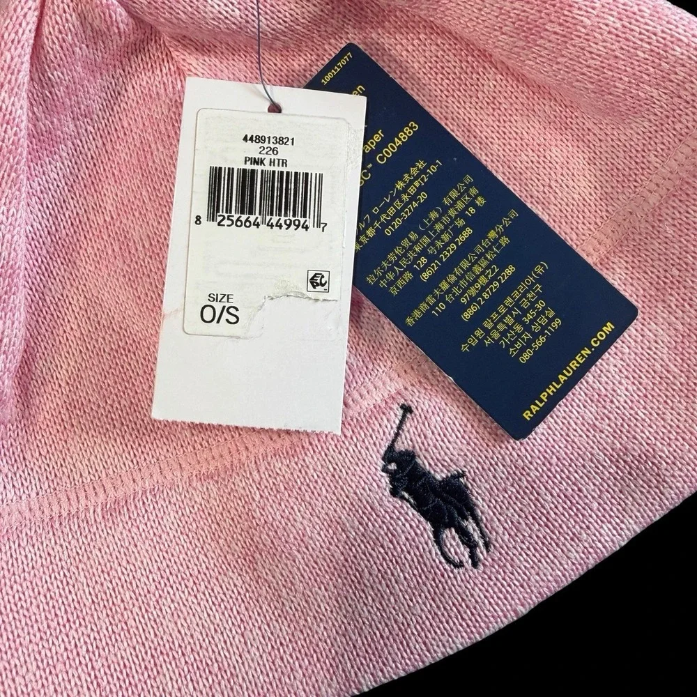 Polo Ralph Lauren Youth Girls Knit Pink Beanie Winter Hat Cap OSFA